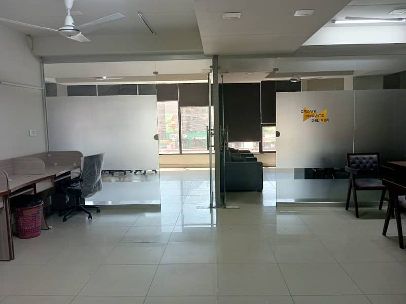 6 marla first floor commecial hall for rent on main pwd road 6