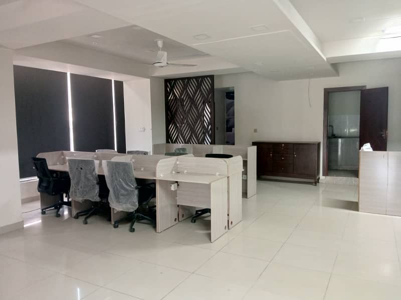 6 marla first floor commecial hall for rent on main pwd road 10