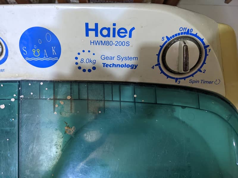 Haier Twin Tub HWM 80-200S | Washer & Dryer | 8kg Gear System Technolo 1