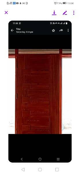 Fine quality wood door with glass. 0