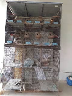 12 portions deep space metal bird cage
