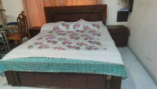 bed set, side tables and dressing table for bedroom