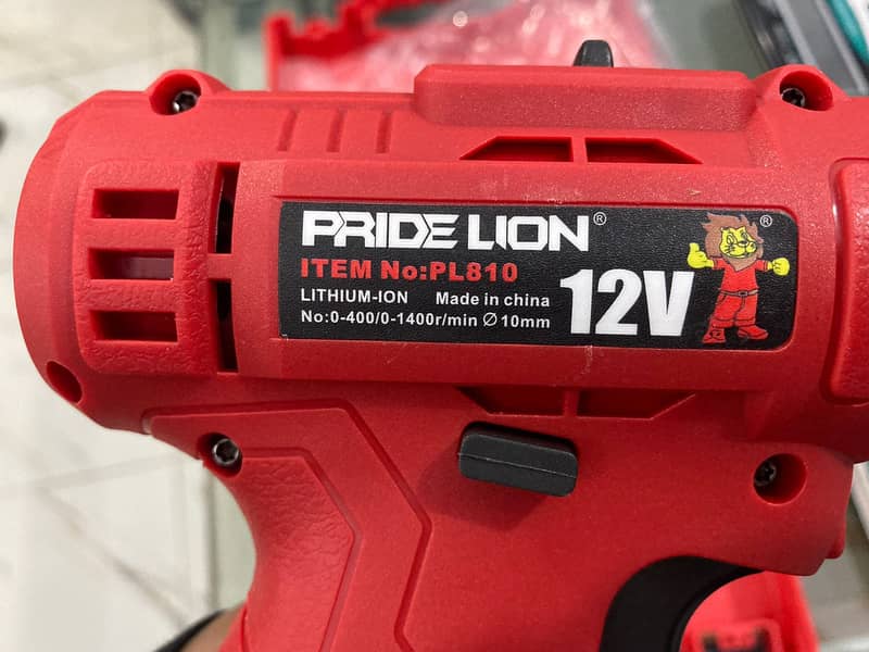 Cordless Driver Drill  Pride Lion Lithium-Ion Double Battery Pack 12V. 2