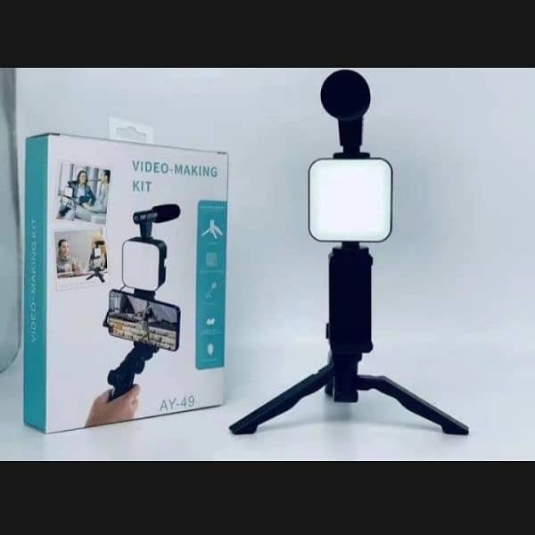 ALL IN ONE Vlogging Kit, Mobile Stand Video Making kit, with tri 9