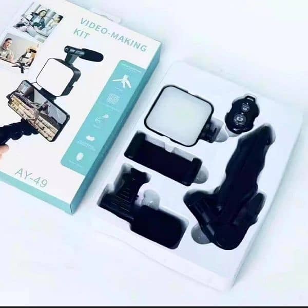 ALL IN ONE Vlogging Kit, Mobile Stand Video Making kit, with tri 13