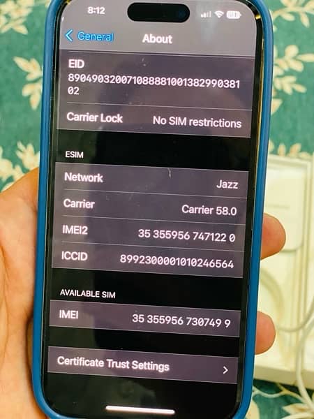 iphone 14 pro non pta sim working full box in official warranty 5