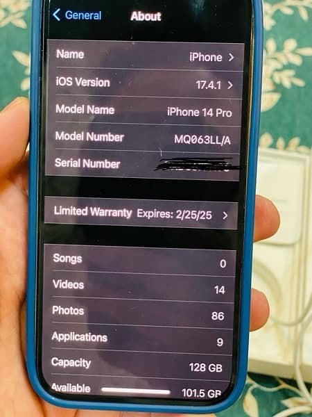 iphone 14 pro non pta sim working full box in official warranty 6