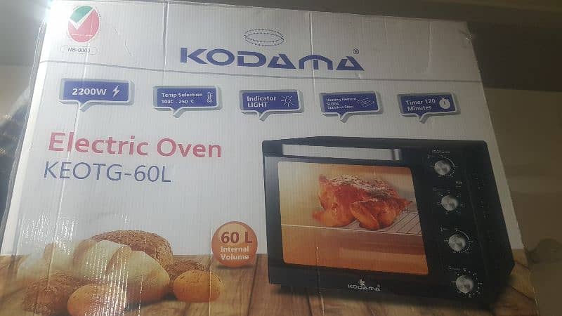 KODAMA 60L ELECTRIC OVEN AND TOASTER 1