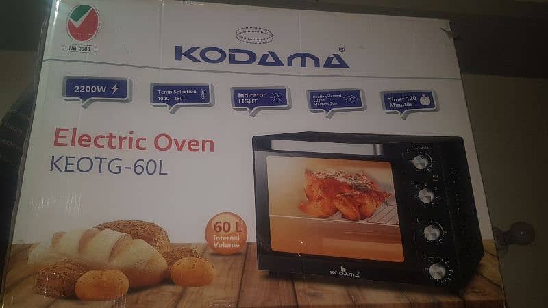 KODAMA 60L ELECTRIC OVEN AND TOASTER 4