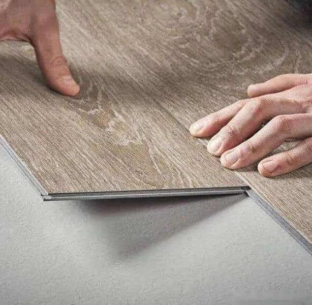 Wooden floor / Vinyl Floor / Wallpaper / Fluted Panel / Gym Rubrr Tile 2