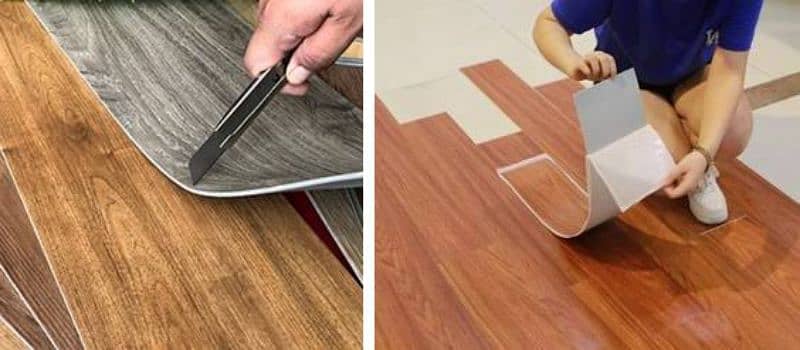 Wooden floor / Vinyl Floor / Wallpaper / Fluted Panel / Gym Rubrr Tile 6