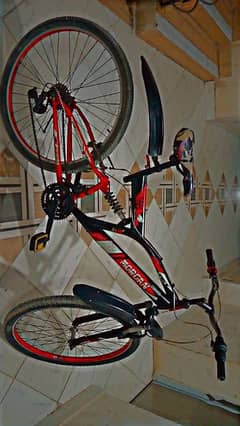 Jamper cycle with red and black colour