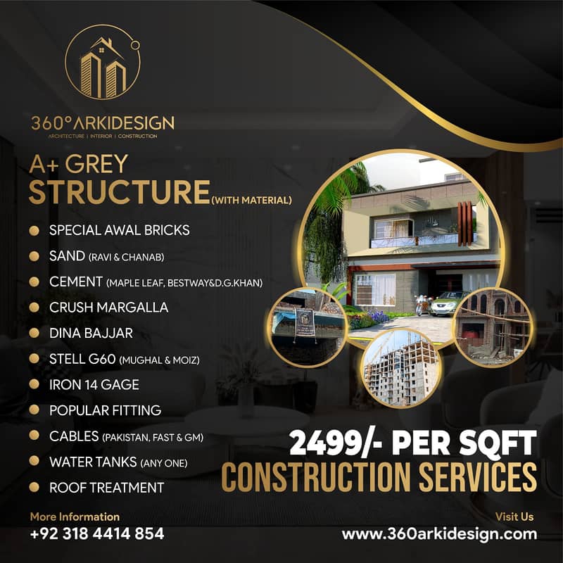 Construction, Architecture & Interior Design , Services 1