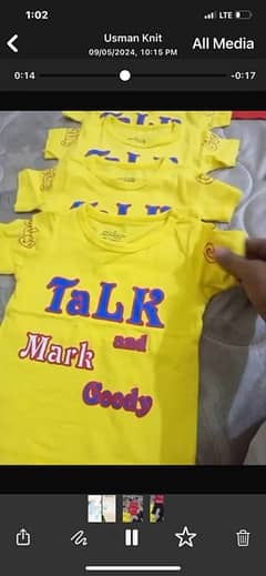 Kids T shirts and trousers 0
