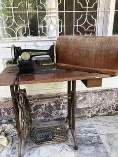 Wooden sewing machine with entire setup purely wood (+Electric Motor)