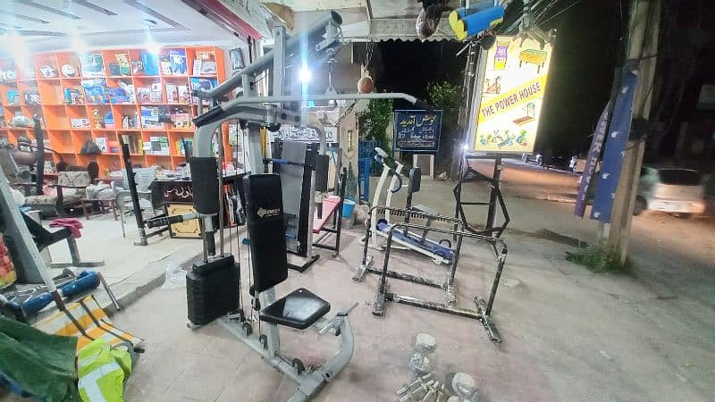Raker multigym multi station home gym butterfly lat pull down shoulder 4