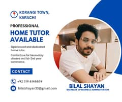 Home Tutor Service Available.
