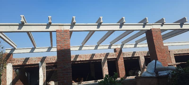 Roof / Precast roof, precast boundary wall / tyar chaein / wall 4