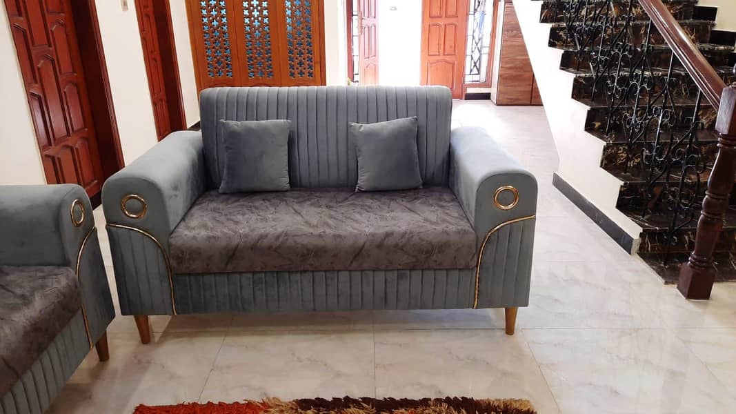 7 Seater Sofa Set in Turkish Fabric 1