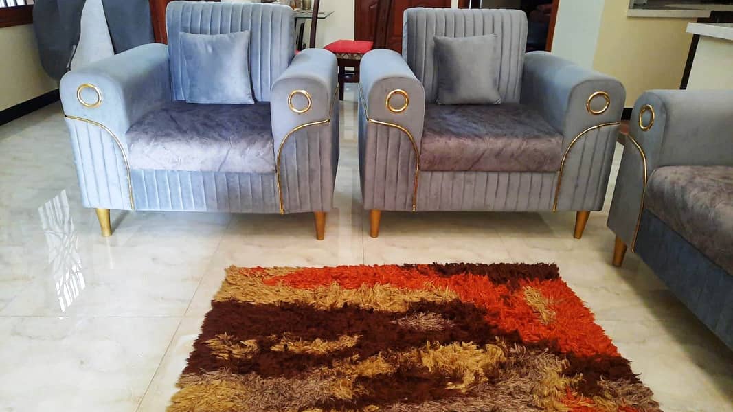 7 Seater Sofa Set in Turkish Fabric 2