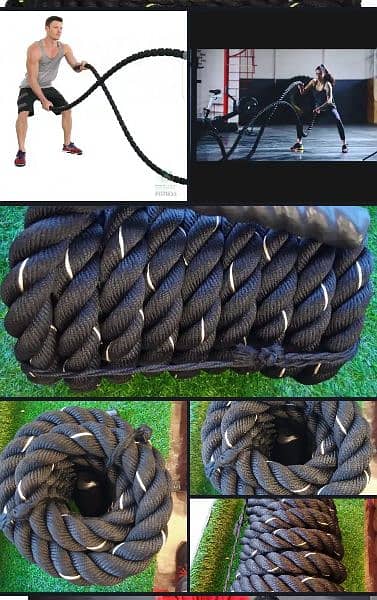 50Feet/15Meter battle rope for exercise tug of war rope gym equipment 2