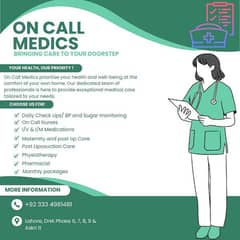 ON CALL MEDICS MEDICAL SERVICES AT YOUR HOME FOR DHA