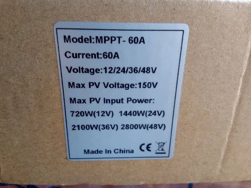 PowMr MPPT Solar Charge Controller 60A LCD Display 12V 24V 36V 48 3