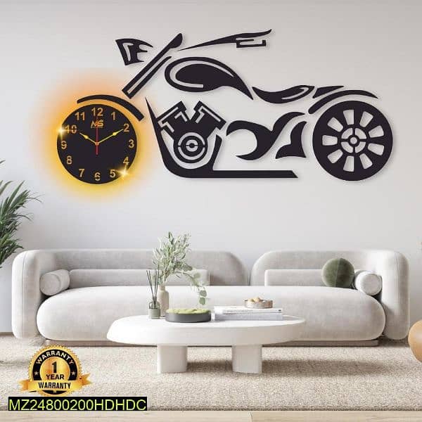 wall decorations piece with golden light 3