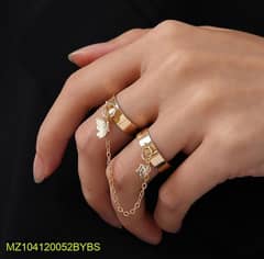 Butterfly golden chain ring 0