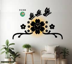 Butterfly Wall clock beautiful with light