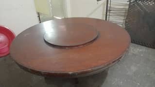 round spinning table