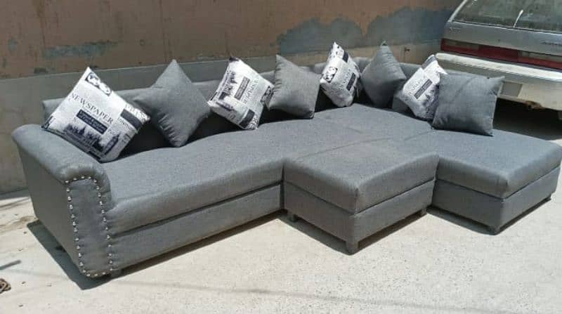 Most attractive L SHAPE CORNER 6 seater sofa set 4