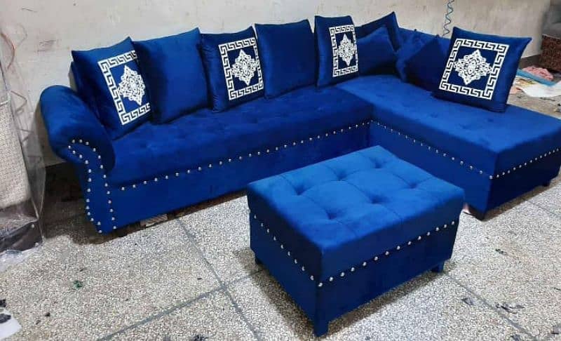 Most attractive L SHAPE CORNER 6 seater sofa set 5