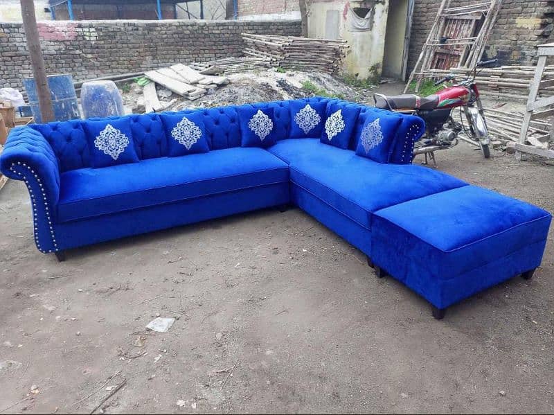 Most attractive L SHAPE CORNER 6 seater sofa set 6