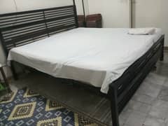 Wrought iron double bed