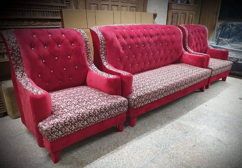 sofa set / 5 seater sofa set / five seater sofa set / wooden sofa 8