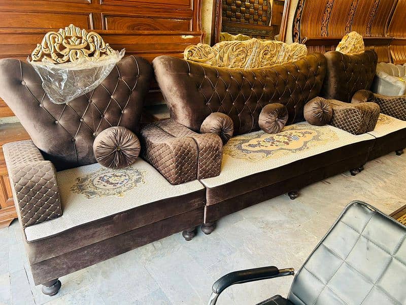 sofa set / 5 seater sofa set / five seater sofa set / wooden sofa 13