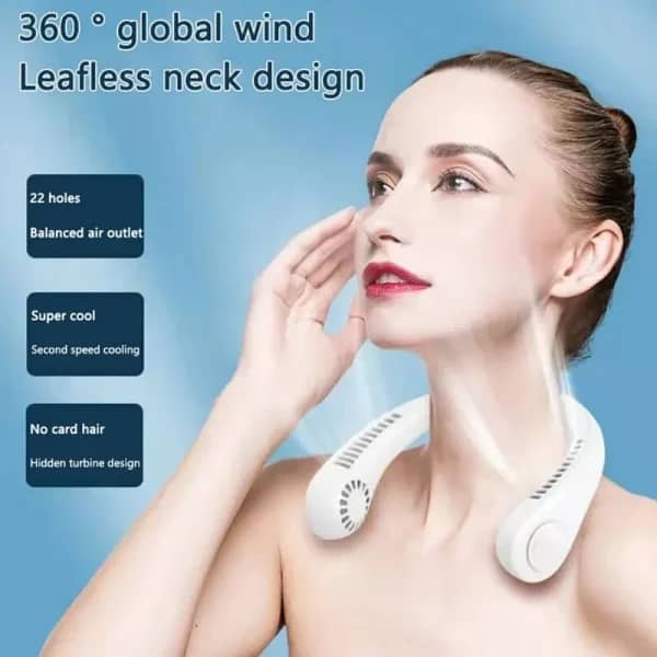 Mini Neck Portable No Bladeless Hanging Neck Rechargeable Air Cooler M 8