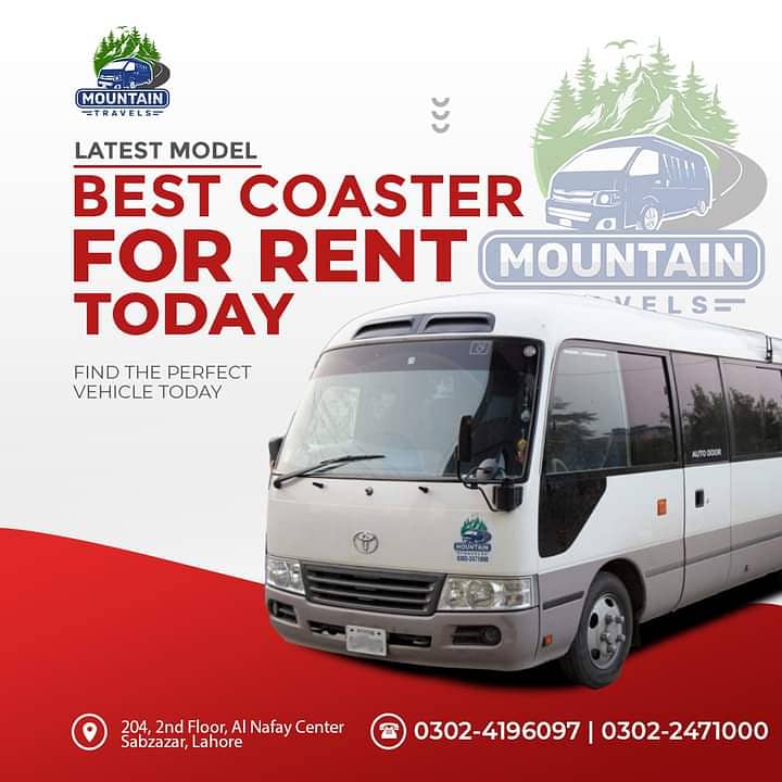 Hiace Grand Cabin/ hiroof and Coaster for rent honda BRV 5