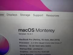 Mac Book Pro 2015 15 inch mid 2015 retina 0