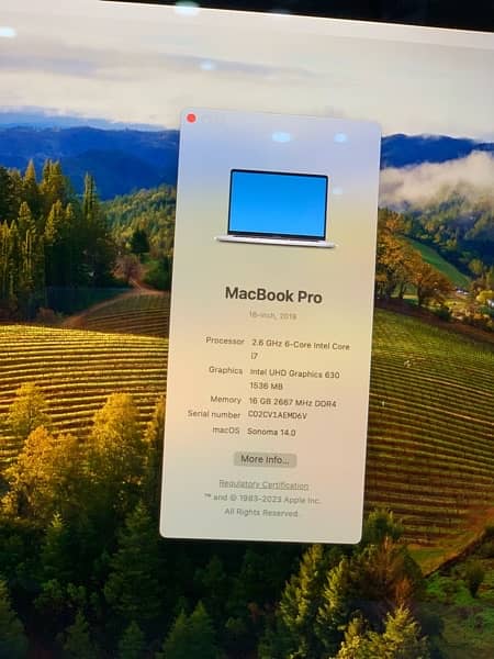 Macbook Pro 2019 (16 inches) 7