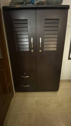 Cupboard  dark brown 2 door(price fixed)