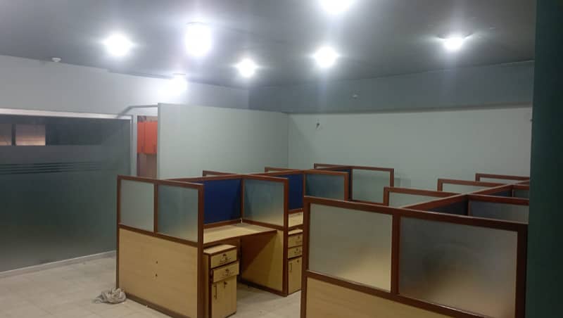 Semi Furnished Office 1000 Sq Ft 24*7 Operation Allowed 1