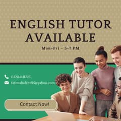 O and A Level English Teacher Available