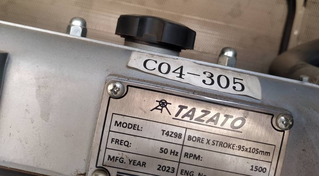 Tazato 32kva digital diesel generator with trolley purchased end 2023 4
