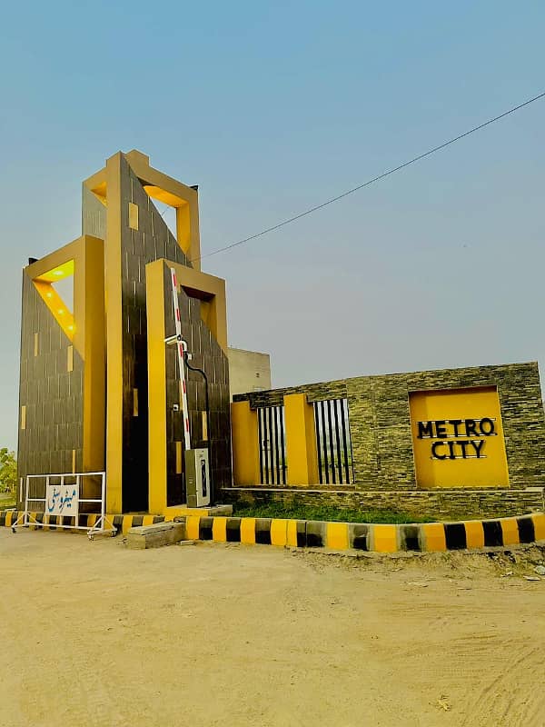 10 Marla On Ground Residential Possession Plot Located At Main Boulevard For Sale In Block A Metro City GT Road Manawan Lahore 2