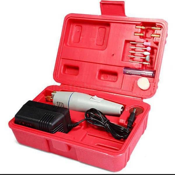 Mini Drill Machine Electric Drill Set With Adapter 2
