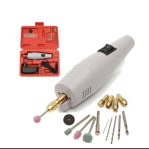 Mini Drill Machine Electric Drill Set With Adapter 5