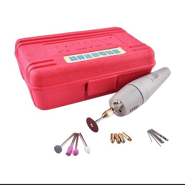 Mini Drill Machine Electric Drill Set With Adapter 7