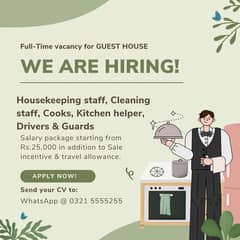 Full Time Vacancy for Hospitality employees 0